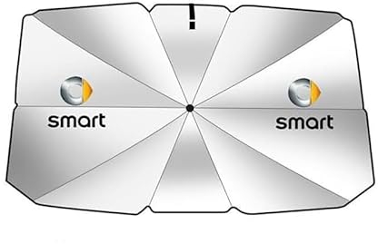 Auto Windschutzscheibe Sonnenschirm, für Smart Fortwo 453 451 Sonnenschutz Frontscheibe Faltbarer Sonnenschutz Innen Zubehör