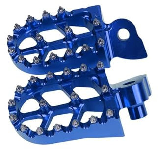 Repose-Pieds Pour Sherco Pour Usine Pour SE-R 125 250 300 Pour SER Pour SEF 250 450 510 2010-2020 Repose-pieds Moto Repose-pieds Pédale Cale Pied Moto (Color : Bleu)