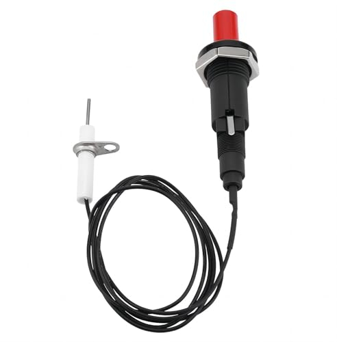 VIFERR Piezo Spark Igniter 1 out 2 BBQ Push Button Piezo Spark Ignition Piezoelectric Igniter and Ignition Needle with Wire for Gas Oven Fireplace Stove Gas Heater