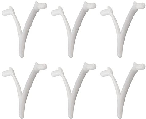 6 Pièces Clip en V pour Papillon de Piscine, Piscine d'approvisionnement Papillon V Clip en Résine pour Piscine Spa Brosse Filet d'écumoire Feuilles Skimmer Tête d'aspirateur