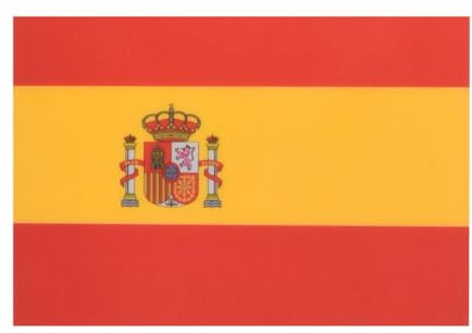 EM 2024 - Bandera de fútbol para coche (15 x 10 cm), diseño de equipo nacional de fútbol (España)