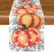 Aitsite Herbst Tischläufer, Küche Tisch Dekoration, Kürbisse Tischläufer Halloween Tischläufer Herbst Tischtuch Kürbis Tafelaufsatz Herbst Dekorationen Halloween 40 x 180 cm (Yellow Pumpkin)