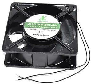 Senlifang Para Fsy12038ha2bl 12038 120 x 120 x 38 mm 220 V ~ 240 V ~ AC 50/60 Hz 0.14 a Ventilador cuadrado de 2 polos