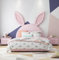Generisch Mädchen Jugendbett Kinderbett Mädchenbett Rosa Romantic Kinderzimmer Hase mit Matratze (1500 * 2000mm)