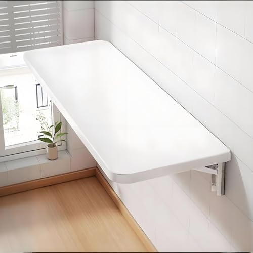 Wandklapptisch Schreibtisch 40 60 80 100 120cm Schminktisch Für Haus Esstisch Wandtisch Klappbar Für Küche Zimmer Wohnzimmer Kinderzimmer(80x30cm/31.5x11.8in)