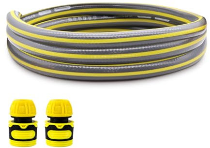 Alederways Gartenschlauch Rohrverlängerung 1/2 Zoll Anschluss-Set 2 Schlauchverbinder 1m