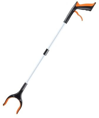 JYARZ Pince Ramasse Objet Sélecteur À Long Manche Pliable Rotatif, Outil De Préhension, Ramasseur De Déchets De Pêche Ramasse Feuilles(Oranje)