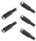 YIGZYCN Pack Of 5Pcs DC5.5x2.5mm Female Power Socket DC5525 Assembled Coupler Assembled Type Plugs For Repairment Black