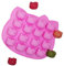 HQR Molde Bombones Silicona,Molde Chocolate,Bonita Forma de Gatito,Cubiteras para Hielo,Kitty,Moldes Reposteria,Moldes Silicona Chocolate,16 Cavidades,3D Moldes Chocolate Silicona