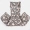 OHS Egg Chair Cushion, Rattan Hanging Swing Chair with Headrest Leaf Print Soft Thick Padded Hanging Basket Chair Cushion For Garden Indoor/Outdoor Use, Monochrome