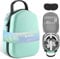 Foregoer Carrying Case for Meta Quest 3/Oculus Quest 2, Hard Travel Storage Case Compatible with Meta Oculus Quest 2 Headset, Quest Pro and Accessories (Green)