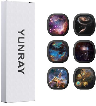 YUNRAY Realistic Discs, 6 Piece Ultra Clear 5K Projection Slides for Home Planetarium, Ultra HD Slides for Galaxy Projector Pro, Projector Not Included (Nebula 3)