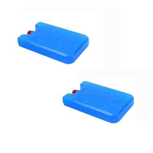 Bloc de Glace pour Sac Isotherme Glacière, 2 Pièces Élément de Refroidissement Pain de Glace Bloc Refrigerant pour Sac Isotherme Glacière Boîte à Lunch Rafraichisseur d'air Pique-Nique Camping