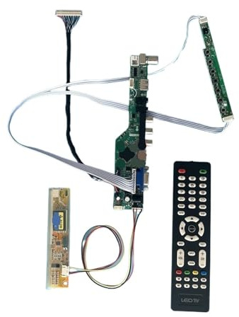 BCHGTRDR LCD-Treiber-Controller-Board for LP154W02-A1 LP154WE2-TL LVDS 30-poligen Monitor Analog-TV 1680 × 1050 Kit DIY 1CCFL AV + USB + IR + VGA + HDMI(for LP154W02(B1)(K4))