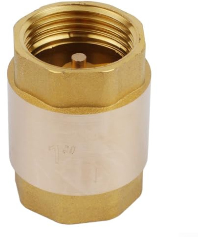 Gdfnmogo Messing-Rückschlagventil, 1/2 3/4 1 Zoll Gewinde, CW617N, Messingkonstruktion, 20 bar, Druckbewertung für Wassersysteme, Sanitäranwendungen (2,5 cm)