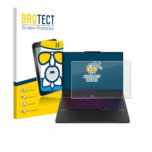 BROTECT Schutzglas für Lenovo Legion Pro 7 Gen 10 16 | Entspiegelnder Displayschutz Made in Germany Schutzfolie Glas Matt Anti-Reflex Kratzfest 9H Anti-Fingerprint Einfache Montage