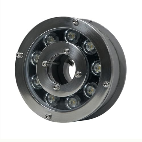 QICBYING Unterwasser-Poolleuchte - LED-Ring-Springbrunnenlampe, DC12V/24V LED-Aquarienleuchte Mit Mittlerer Öffnung, Teichstrahler, IP68 wasserdichte Unterwasser-Poolbeleuchtung(Yellow,18w(24v))