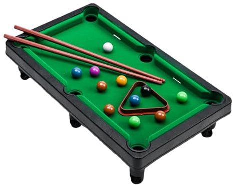 Genérico Kids Mini-Pool-Tisch – Portable Tabletop Billiards Spiel | Educational Snoo?er Toy Set für & Mädchen | Desktop Pool Tisch mit Cues, Balls & | Home Indoor Family Game