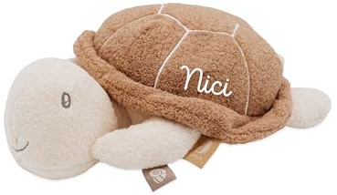 wunderwunsch Jollein Stofftier Wal mit Namen, personalisiertes Kuscheltier | Plüschtier für Baby und Mädchen mit Namen, weiches Meerestier als Geschenk zur Geburt, bestickte Tier klein