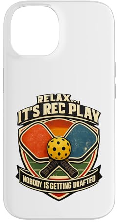 Hülle für iPhone 14 Niemand Wird gedraftet Lustiger Pickleball-Humor Retro