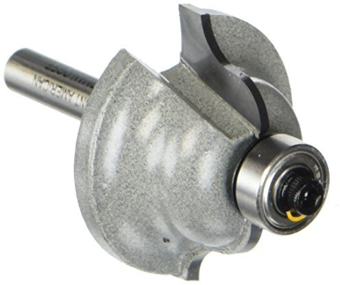Vermont American 23150 1/4-Inch Radius Carbide Tipped Roman Ogee Router Bit, 1/2-Inch Ball Bearing 2-Flute 1/4-Inch Shank
