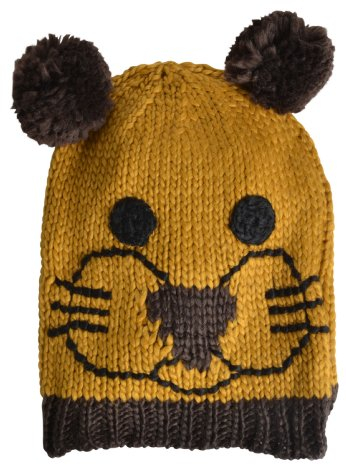 Sublevel Strickmütze mit Tiermotiven middle yellow one size