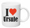 taza para café I Love Ursule Cerámica Altura 9.5 cm diámetro de 8 cm de Blanco