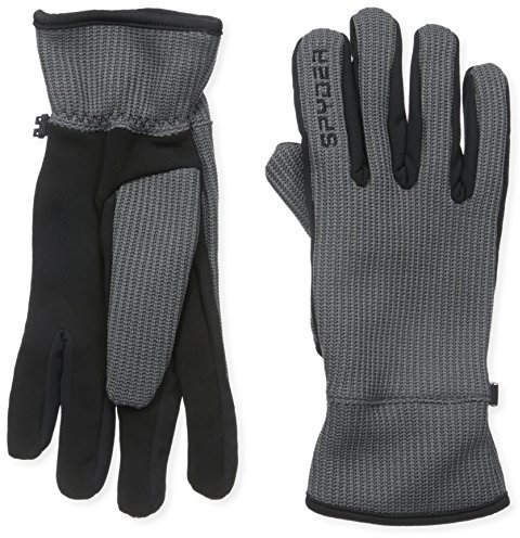 Spyder Herren Core Sweater Conduct Handschuhe, Größe M, Polar/Schwarz