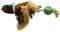 House of Paws pheasent mit Seil Schwanz und Tennis Ball