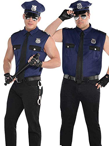 (PKT) (845763-55) Adult Mens Under Arrest Costume (XXL)