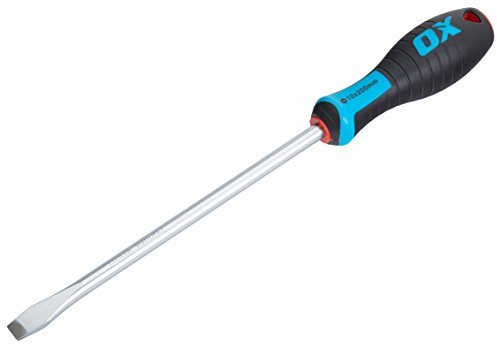 OX Pro Slotted Flared Screwdriver 200x10mm