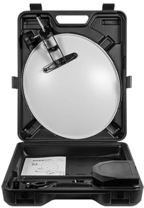Megasat KIT Valigia Parabola Acciaio 40 cm con Staffe di Montaggio