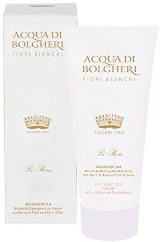 Acqua di Bolgheri Bagnocrema La Rosa Rose Bath Lotion Tuscany Dr Taffi 200 ml