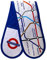 TFL6202 Licensed London Underground Tube Map Print Double Oven(Pot) Glove
