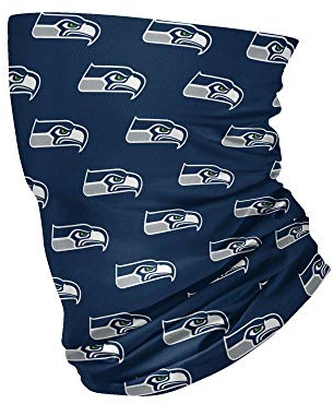 FOCO NFL Unisex-Erwachsene NFL Team Logo Neck Gaiter Multiuse, Unisex-Erwachsene, Schal, Nfl Team Logo Neck Gaiter Multiuse, Mini Print Logo, Large