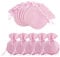 NBEADS 50 sacchetti di velluto, a forma di calabash, con coulisse, per gioielli, piccoli sacchetti regalo per Natale, matrimoni, compleanni, bomboniere, rosa acceso, 9 x 7 cm