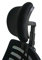 Cingc Verstellbare Kopfstütze für Bürostuhl, Drehgelenk, Nackenstütze und Rückenstütze für ergonomischen, hohen Drehstuhl, Chefsessel, schwarz, 2,2 cm Befestigungsclips