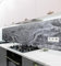 MyMaxxi Küchenrückwand Folie selbstklebend matt - einfache Montage ohne Bohren 0,4mm stark Versteift - Motiv Steinwand grau 60cm hoch - Spritzschutz Küche Klebefolie - Steine Mauer 340 x 60cm