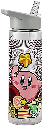 Bioworld Kirby Pink Puff Bouteille d'eau UV monoparoi Tritan 24 oz