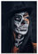 wandmotiv24 Poster als Wanddeko, Größe Din A1, Model mit Totenkopf Makeup, Schminke, Hut, Frau, Moderne Wanddeko, Wandbilder, Deko, Bild M0063