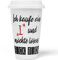 JUNIWORDS To-Go Becher mit Deckel, Ich kaufe ein I und möchte lösen F*CK D*CH