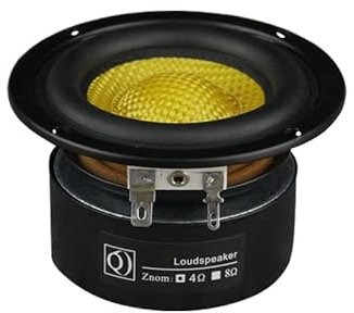 GatherTOOL Altavoz Profundo 50W 4OHM Woofer Subwoofer de 3 Pulgadas Altavoz HiFi de Fibra de Vidrio Super Subwoofer Altavoz Potente Frecuencia Baja (Color : 1piece-4Ohm)