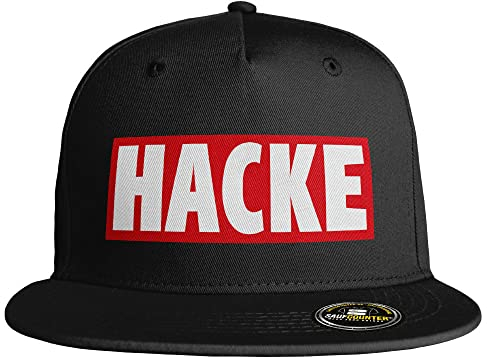 SAUFCOUNTER MARK YOUR DRINKS Hacke Snapback lustige Snapback mit Trinkspruch voll dicht besoffen Malle Saufen Bier Alkohol Party (Schwarz/Schwarz)