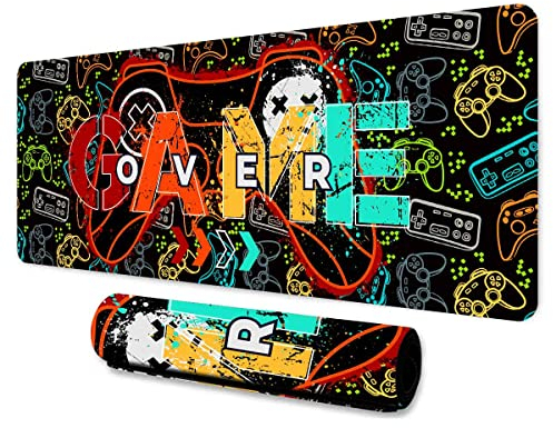 LshyMn Game Mouse Pad 80 x 20 x 0,3 cm Cartoon Spielkonsole Griff Grafik gedruckt Mauspad für Home Office Gaming Arbeit BDLSMN52