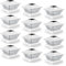ENSLI 12 Pack Solar Post Cap Lights, 2 Mode Bright Solar Post Lights Outdoor Waterproof, Outdoor Post Lights Solar Powered Deck Lights for 4x4 4.5x4.5 5x5 Posts in Garden Decor