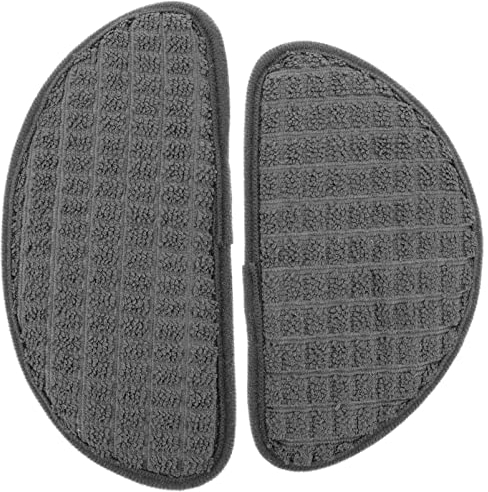 BESTonZON 2Pcs Dispenser Absorbent Pad Anti-Splash Thick Semi-Circular Drip Catcher Mat Reusable Leak Catcher Fiber for Fridge Water Dispenser Tray