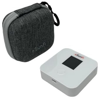 eSunFi SHFiEL40 Router WiFi mobile Sunhans Pocket Mini Hotspot WiFi 4G LTE, nessuna scheda SIM necessaria, supporta oltre 200 paesi, 10 dispositivi connessi, progettato per viaggi/affari globali