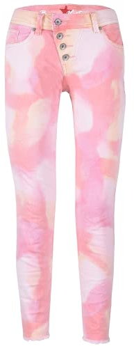 Buena Vista Hose Malibu 7/8 Stretch Twill Watercolour in Rosa, Größe XL