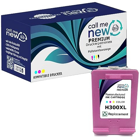 callmenew Premium DRUCKER Tinte PATRONE 300XL Remanufactured farbig für HP 300 XL Deskjet F4280 F4500 F4580 F2400 F2420 F2480 D1660 D2660 F4210 Envy 100 110 114 120 (mit Füllstandsanzeige)