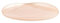 H&h set 6 piatti mush in vetro metallizzato rosa cm 28